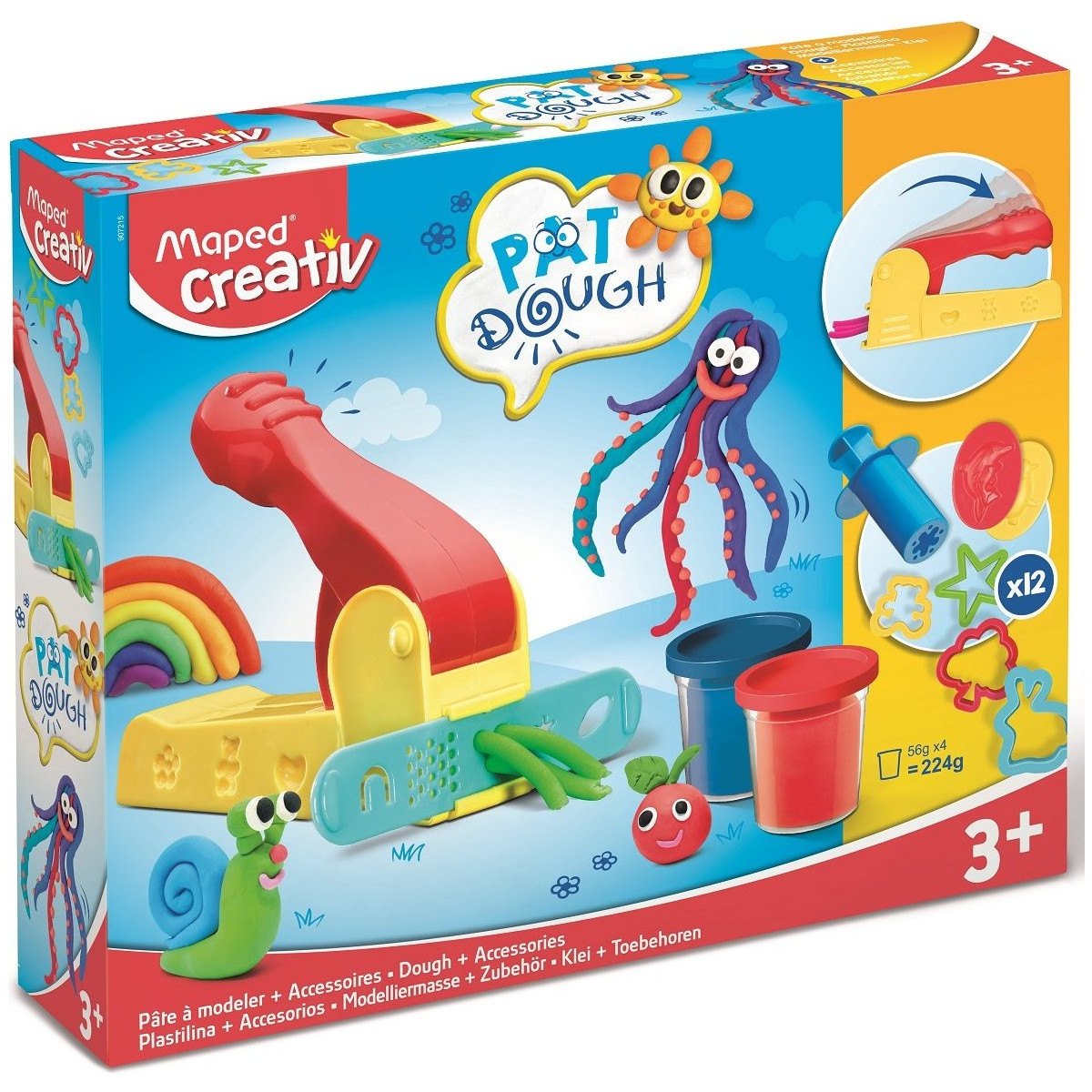 Maped Creativ: Πλαστοζυμαράκι με 4 βαζάκια και 12 αξεσουάρ